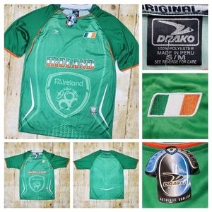 NWT Drako Ireland Soccer Futbol Green Jersey Size S/M Read Desc